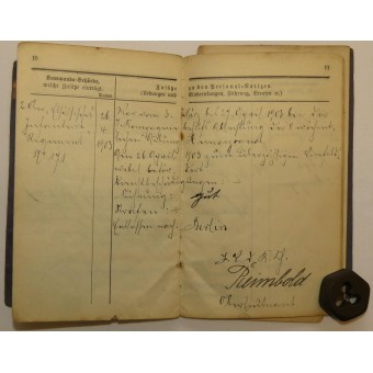 Militärpaß- Военный билет на имя Фридриха Дикманна. Espenlaub militaria